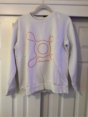 Orangetheory White Sweatshirt with Orange Logo